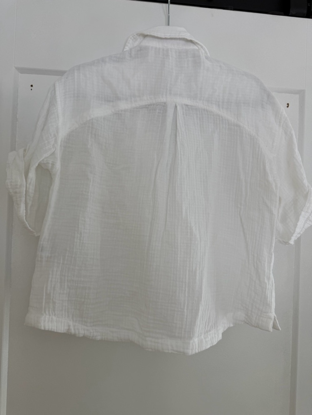 L.L. Bean White Linen-Cotton Shirt - Picture 6 of 6